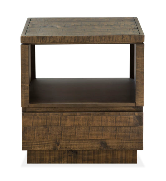 Baisden - Rectangular End Table - Tobacco - Premium End Tables from Magnussen Furniture - Just $500! Shop now at brett interiors