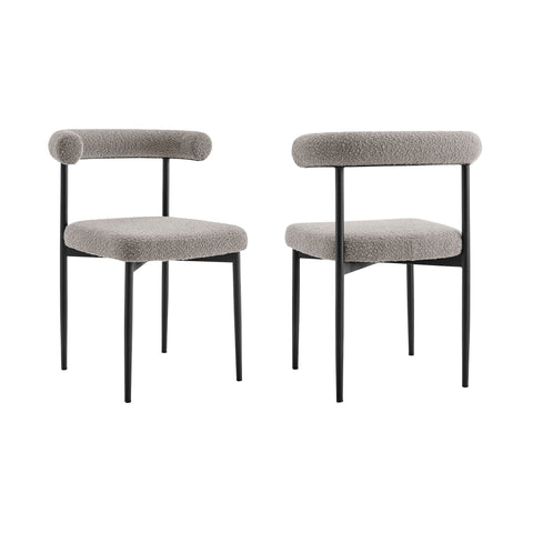 Shannon - Dining Chair (Set of 2) - Black Legs - Premium Chair Sets from Armen Living - Just $700! Shop now at brett interiors