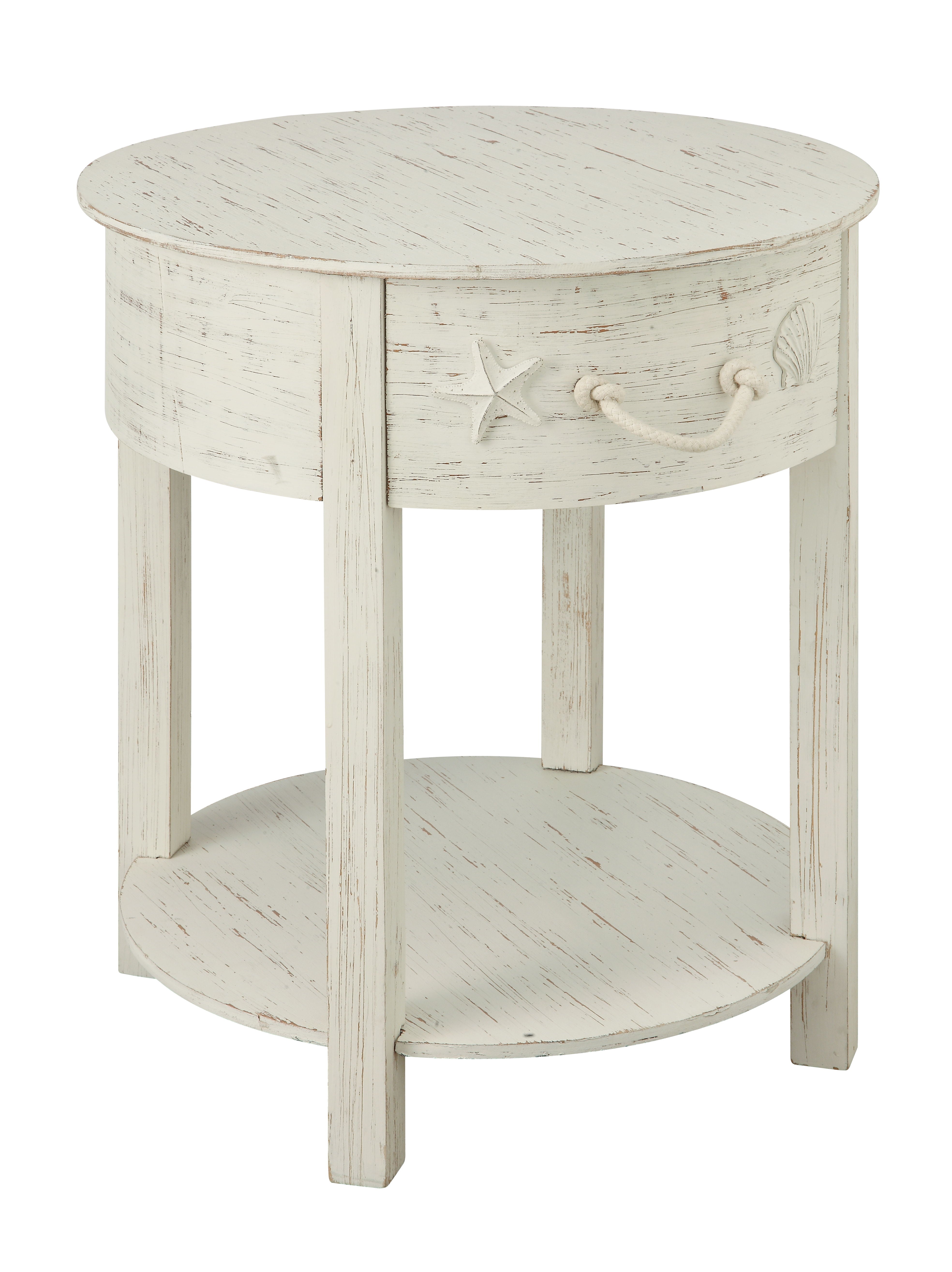 Sanibel - One Drawer Accent Table - White Rub - Premium Accent Tables from Coast2Coast Home - Just $660! Shop now at brett interiors