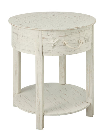 Sanibel - One Drawer Accent Table - White Rub - Premium Accent Tables from Coast2Coast Home - Just $660! Shop now at brett interiors