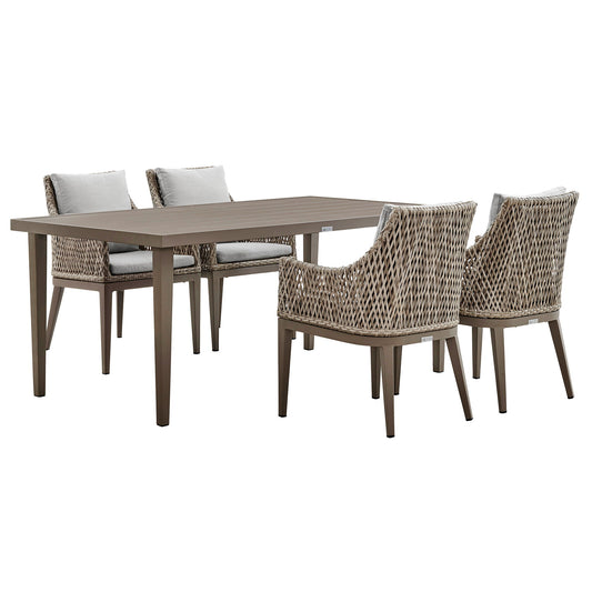 Grenada - Outdoor Dining Set - Premium 5 Piece Outdoor Sets from Armen Living - Just $4622.50! Shop now at brett interiors