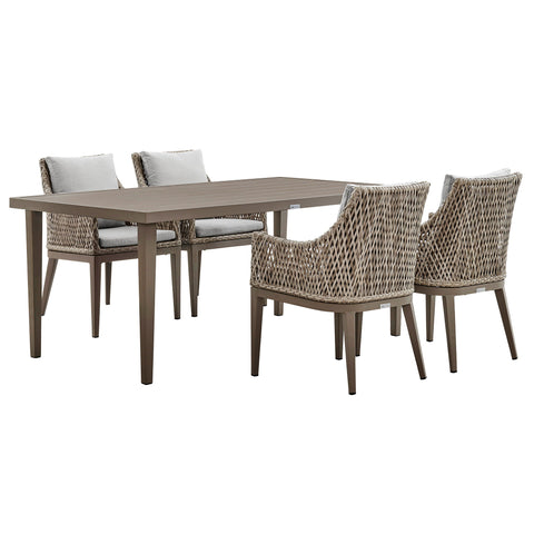Grenada - Outdoor Dining Set - Premium 5 Piece Outdoor Sets from Armen Living - Just $4622.50! Shop now at brett interiors