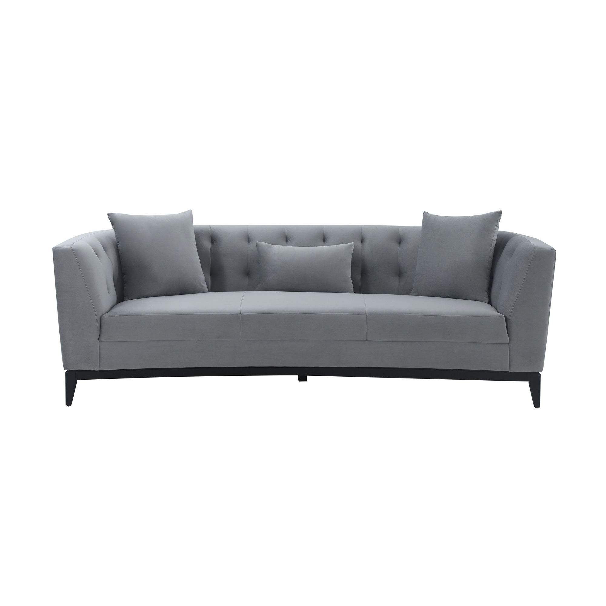 Melange - Velvet Upholstered Sofa - Premium Stationary Sofas from Armen Living - Just $2590! Shop now at brett interiors