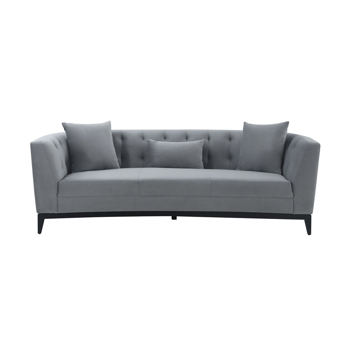 Melange - Velvet Upholstered Sofa - Premium Stationary Sofas from Armen Living - Just $2590! Shop now at brett interiors