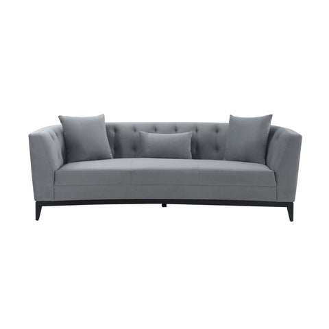 Melange - Velvet Upholstered Sofa - Premium Stationary Sofas from Armen Living - Just $2590! Shop now at brett interiors