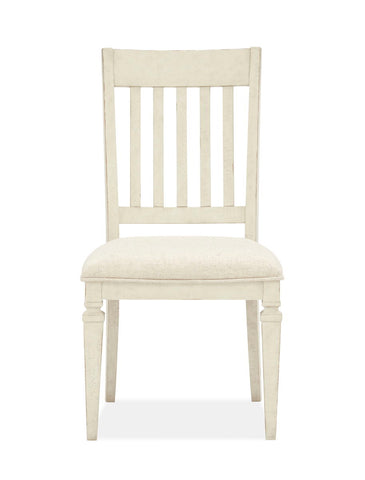 Newport - Dining Side Chair With Upholstered Seat (Set of 2) - Alabaster - Premium Chair Sets from Magnussen Furniture - Just $485! Shop now at brett interiors