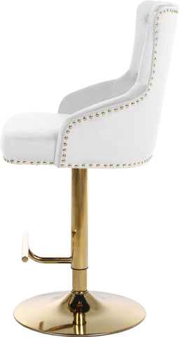Claude - Adjustable Stool with Gold Base - Premium Adjustable Height from Meridian Furniture - Just $412.50! Shop now at brett interiors