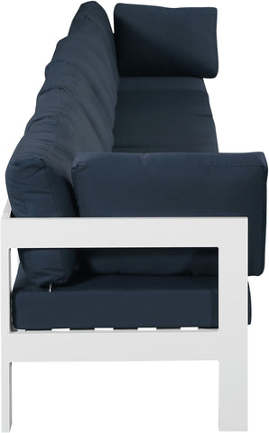 Nizuc - Outdoor Patio Modular Sofa With Frame - Navy - Premium Sofas from Meridian Furniture - Just $5375! Shop now at brett interiors
