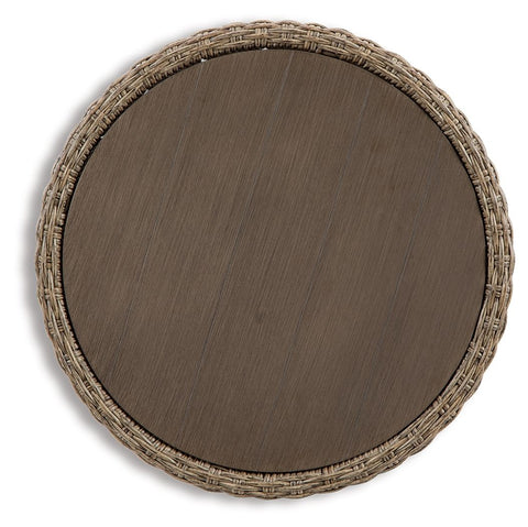 Danson - Beige - Round End Table - Premium End Tables from Signature Design by Ashley® - Just $242.50! Shop now at brett interiors