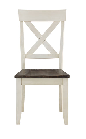 Bar Harbor II - Crossback Dining Chairs (Set of 2) - Cream - Premium Chair Sets from Coast2Coast Home - Just $1485! Shop now at brett interiors