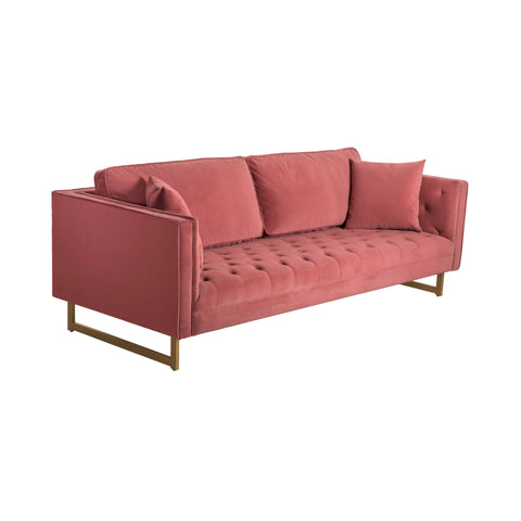Lenox - Modern Sofa With Brass Legs - Premium Stationary Sofas from Armen Living - Just $2185! Shop now at brett interiors