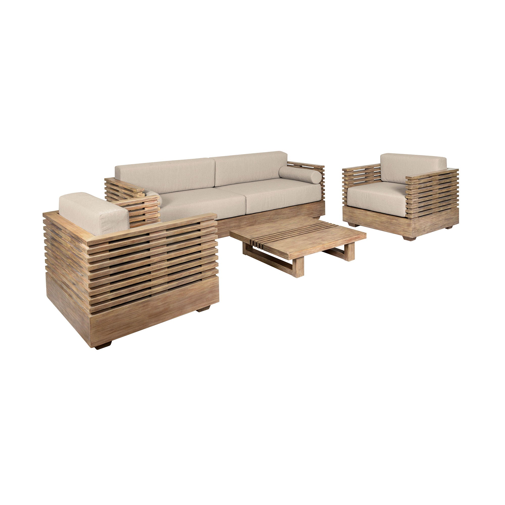 Vivid - Outdoor Patio 4 Piece Conversation Set - Premium 4 Piece Outdoor Sets from Armen Living - Just $7440! Shop now at brett interiors