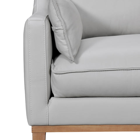 Pompeii - 87" Leather Sofa - Premium Stationary Sofas from Armen Living - Just $4347.50! Shop now at brett interiors