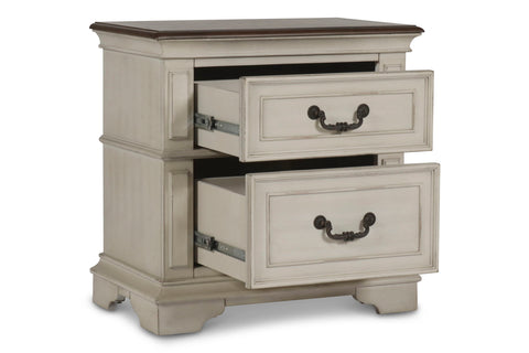 Anastasia - Nightstand - Antique White - Premium Accent Nightstands from New Classic - Just $375! Shop now at brett interiors