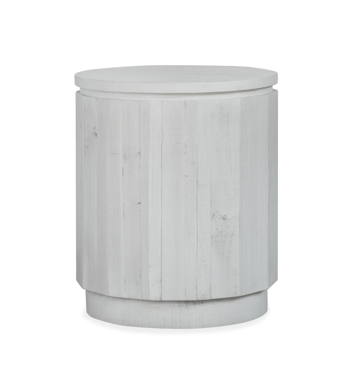 Claudette - Round Accent End Table - Alabaster - Premium End Tables from Magnussen Furniture - Just $500! Shop now at brett interiors