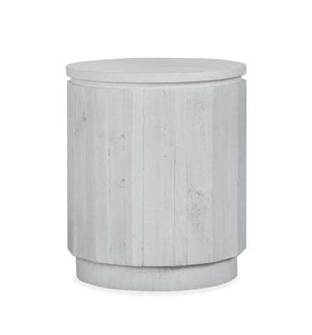 Claudette - Round Accent End Table - Alabaster - Premium End Tables from Magnussen Furniture - Just $500! Shop now at brett interiors