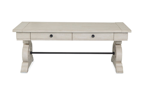 Bronwyn - Rectangular Cocktail Table - Alabaster - Premium Cocktail Tables from Magnussen Furniture - Just $799! Shop now at brett interiors
