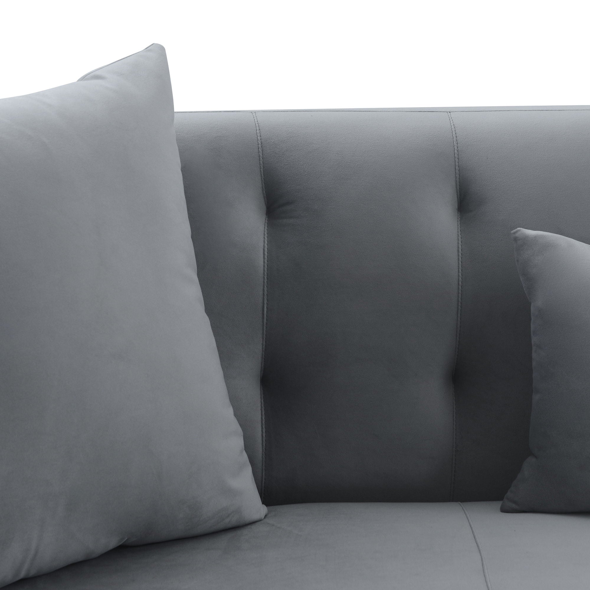 Melange - Velvet Upholstered Sofa - Premium Stationary Sofas from Armen Living - Just $2590! Shop now at brett interiors