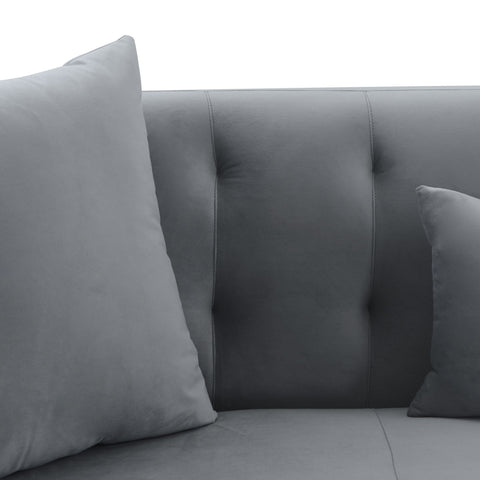 Melange - Velvet Upholstered Sofa - Premium Stationary Sofas from Armen Living - Just $2590! Shop now at brett interiors