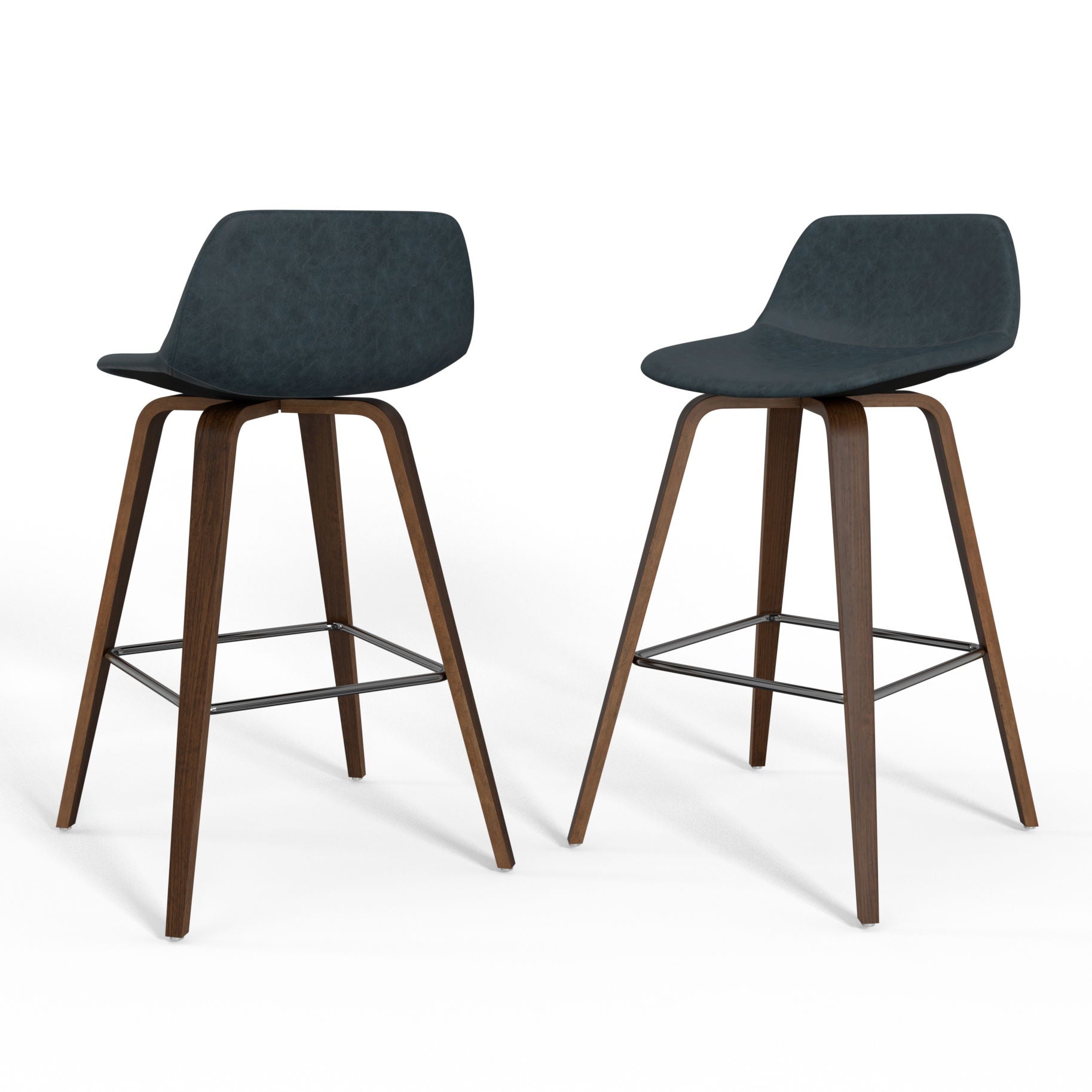 Randolph - Bentwood Counter Height Stool (Set of 2) - Premium Stool Sets from Simpli Home - Just $276! Shop now at brett interiors