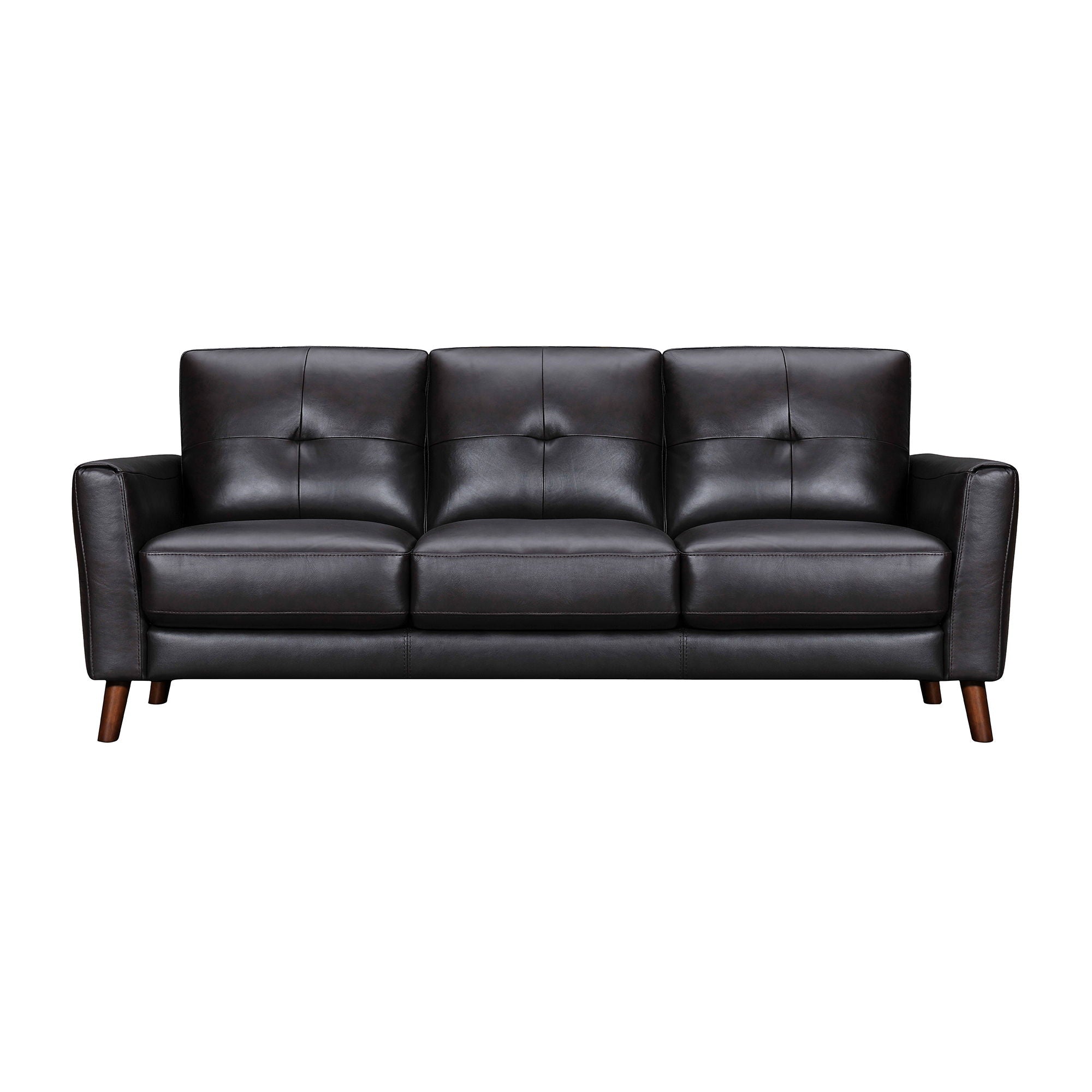 Almafi - 82" Leather Sofa - Premium Stationary Sofas from Armen Living - Just $3010! Shop now at brett interiors