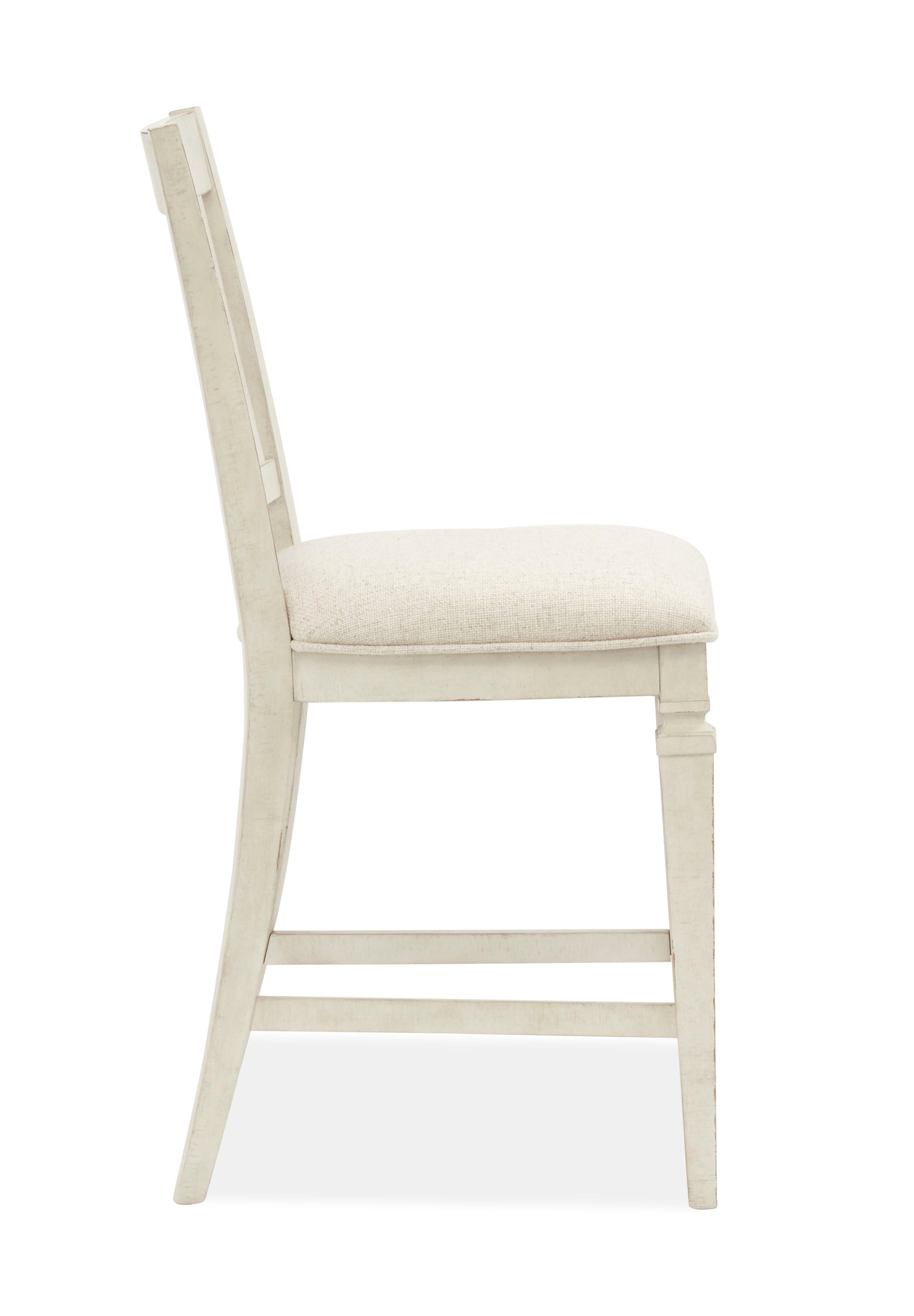 Newport - Counter Dining Chair With Upholstered Seat (Set of 2) - Alabaster - Premium Chair Sets from Magnussen Furniture - Just $550! Shop now at brett interiors