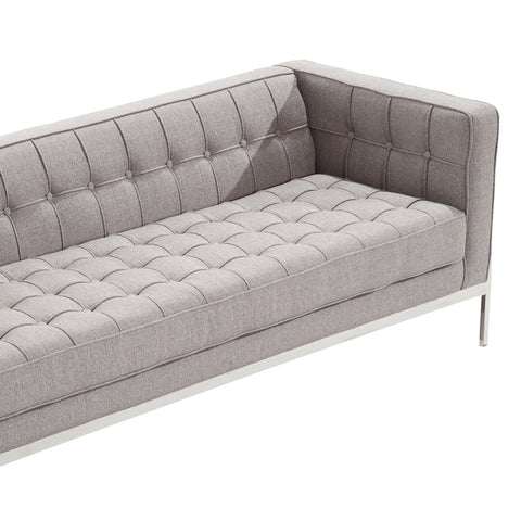 Andre - Contemporary Sofa - Gray Tweed - Premium Stationary Sofas from Armen Living - Just $2217.50! Shop now at brett interiors