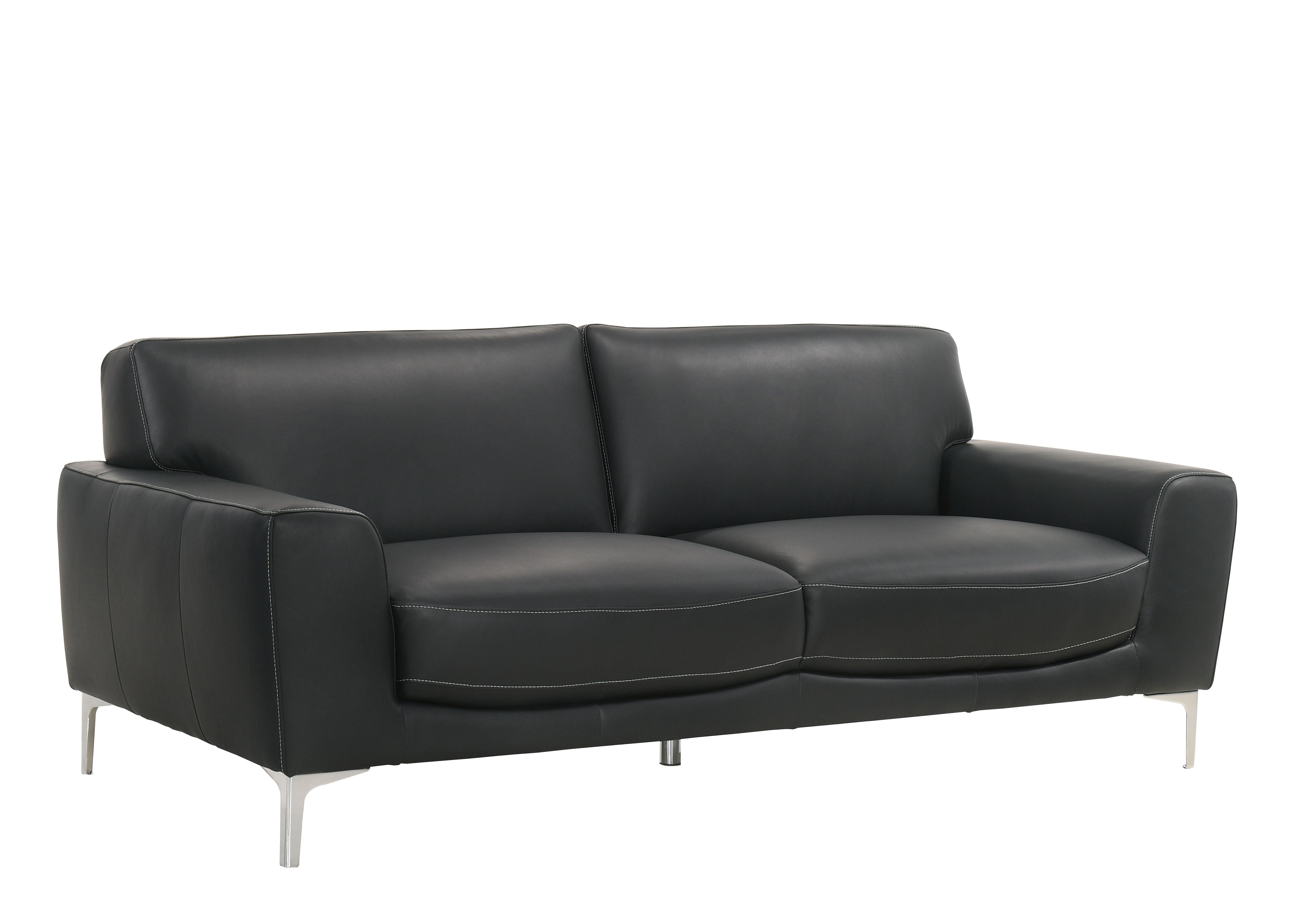 Carrara - Sofa - Black - Premium Stationary Sofas from New Classic - Just $1222.50! Shop now at brett interiors
