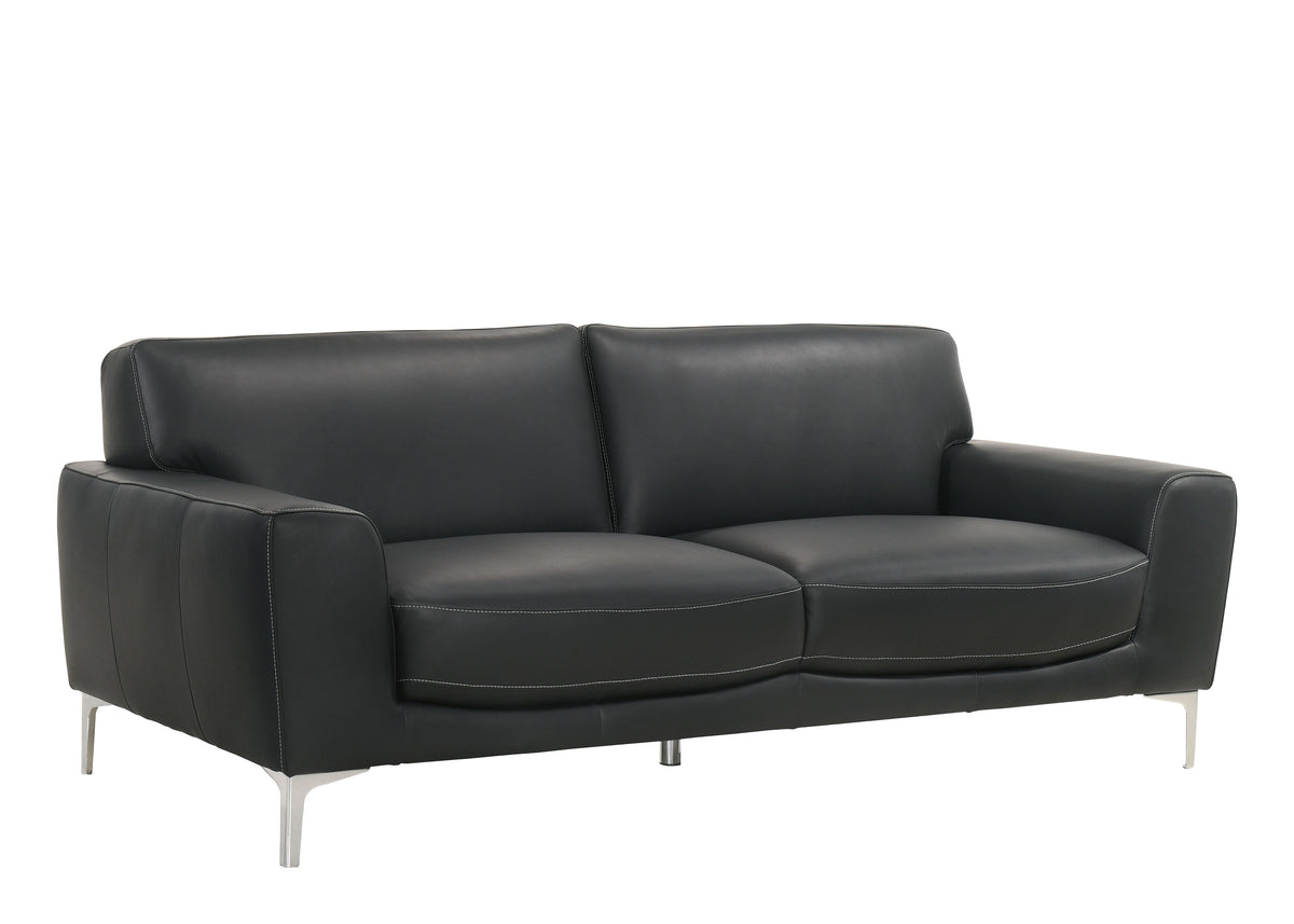 Carrara - Sofa - Black - Premium Stationary Sofas from New Classic - Just $1222.50! Shop now at brett interiors