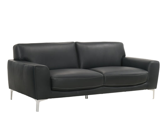 Carrara - Sofa - Black - Premium Stationary Sofas from New Classic - Just $1222.50! Shop now at brett interiors