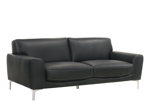Carrara - Sofa - Black - Premium Stationary Sofas from New Classic - Just $1222.50! Shop now at brett interiors