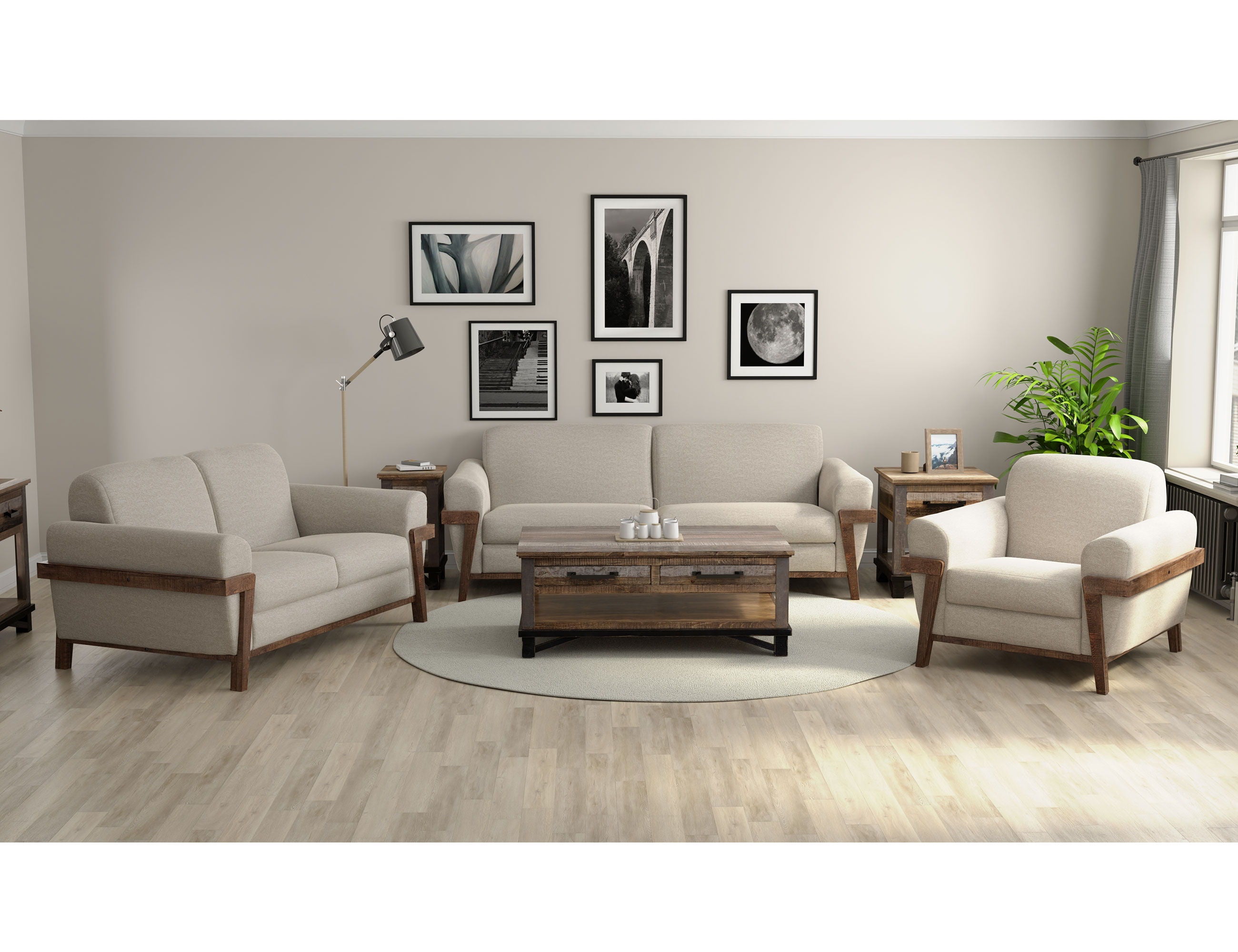 Loft Brown - Sofa - Premium Stationary Sofas from International Furniture Direct - Just $1450! Shop now at brett interiors