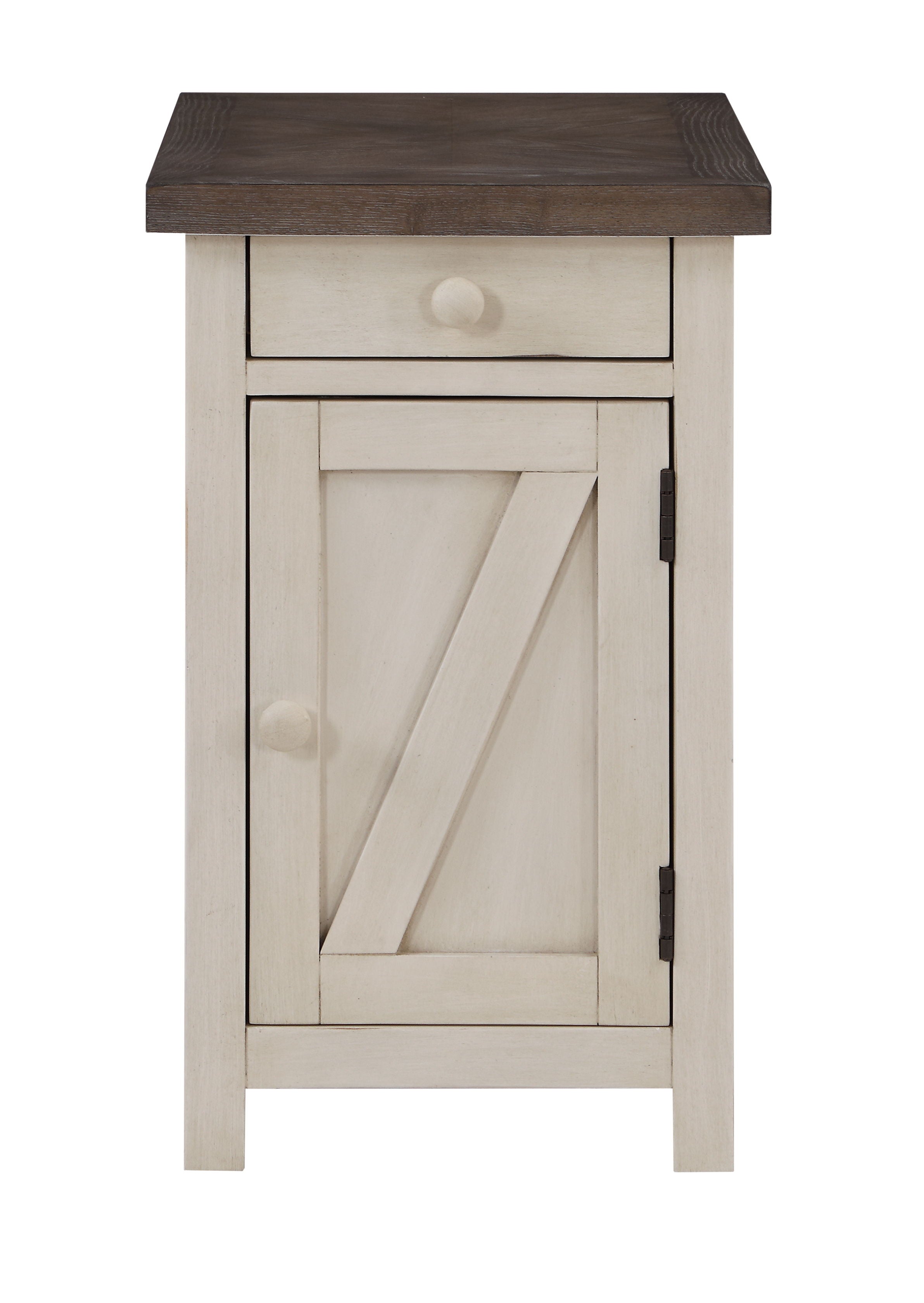Bar Harbor II - One Drawer One Door Chairside Cabinet - Cream - Premium Chair Side Tables from Coast2Coast Home - Just $1485! Shop now at brett interiors