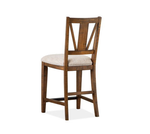 Bay Creek - Counter Chair With Upholstered Seat (Set of 2) - Toasted Nutmeg - Premium Chair Sets from Magnussen Furniture - Just $605! Shop now at brett interiors