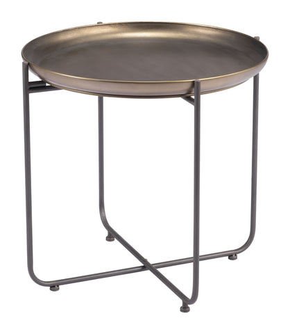 Bronson - Side Table - Bronze - Premium Side Tables from Zuo Modern - Just $325! Shop now at brett interiors