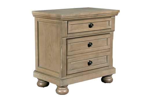 Allegra - Nightstand - Pewter - Premium Accent Nightstands from New Classic - Just $400! Shop now at brett interiors