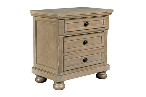 Allegra - Nightstand - Pewter - Premium Accent Nightstands from New Classic - Just $400! Shop now at brett interiors