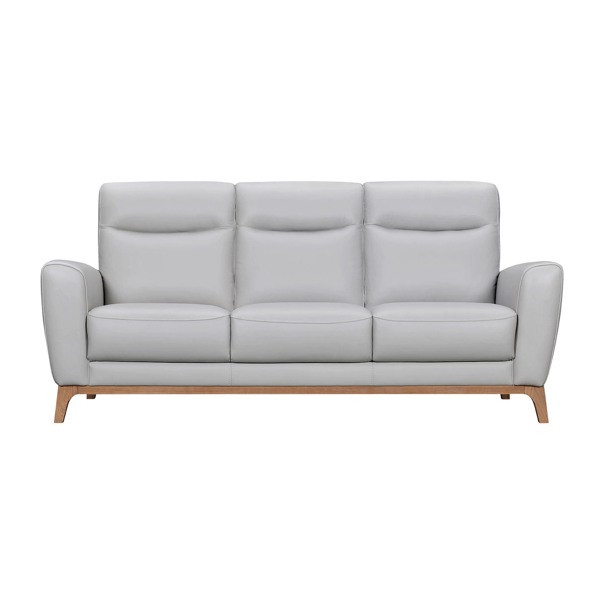 Greyson - 83" Leather Sofa - Premium Stationary Sofas from Armen Living - Just $3270! Shop now at brett interiors