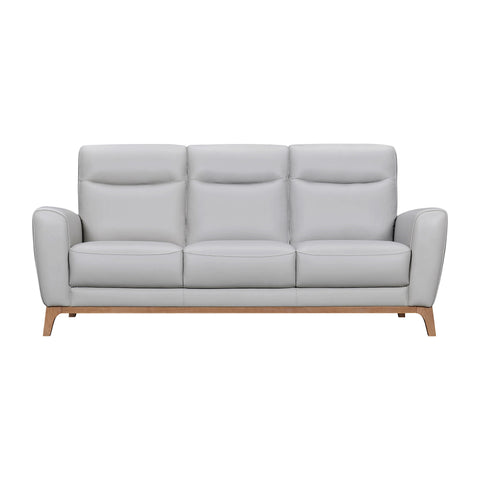 Greyson - 83" Leather Sofa - Premium Stationary Sofas from Armen Living - Just $3270! Shop now at brett interiors