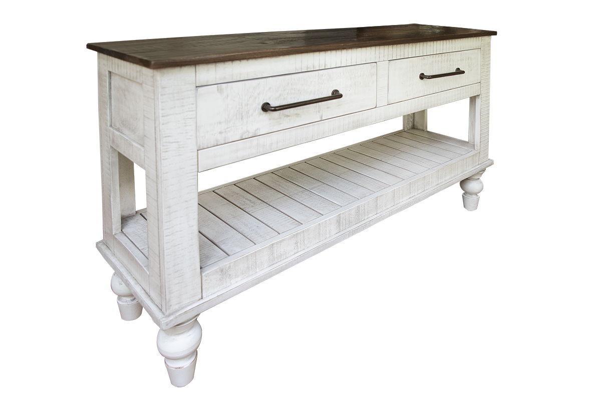 Rock Valley - Sofa Table - White / Brown - Premium Sofa Tables from International Furniture Direct - Just $900! Shop now at brett interiors