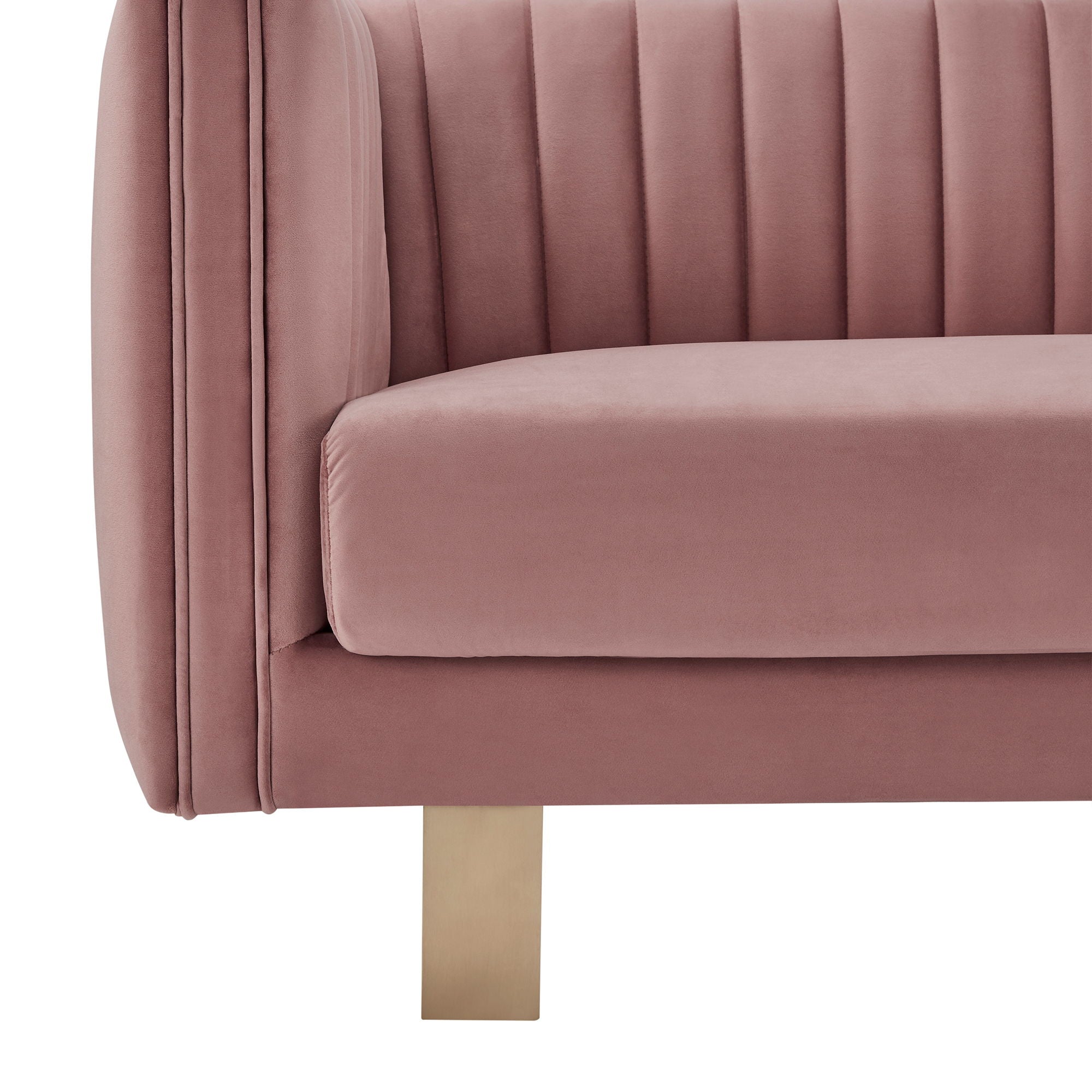 Delilah - Velvet Square Arm Sofa - Premium Stationary Sofas from Armen Living - Just $1517.50! Shop now at brett interiors
