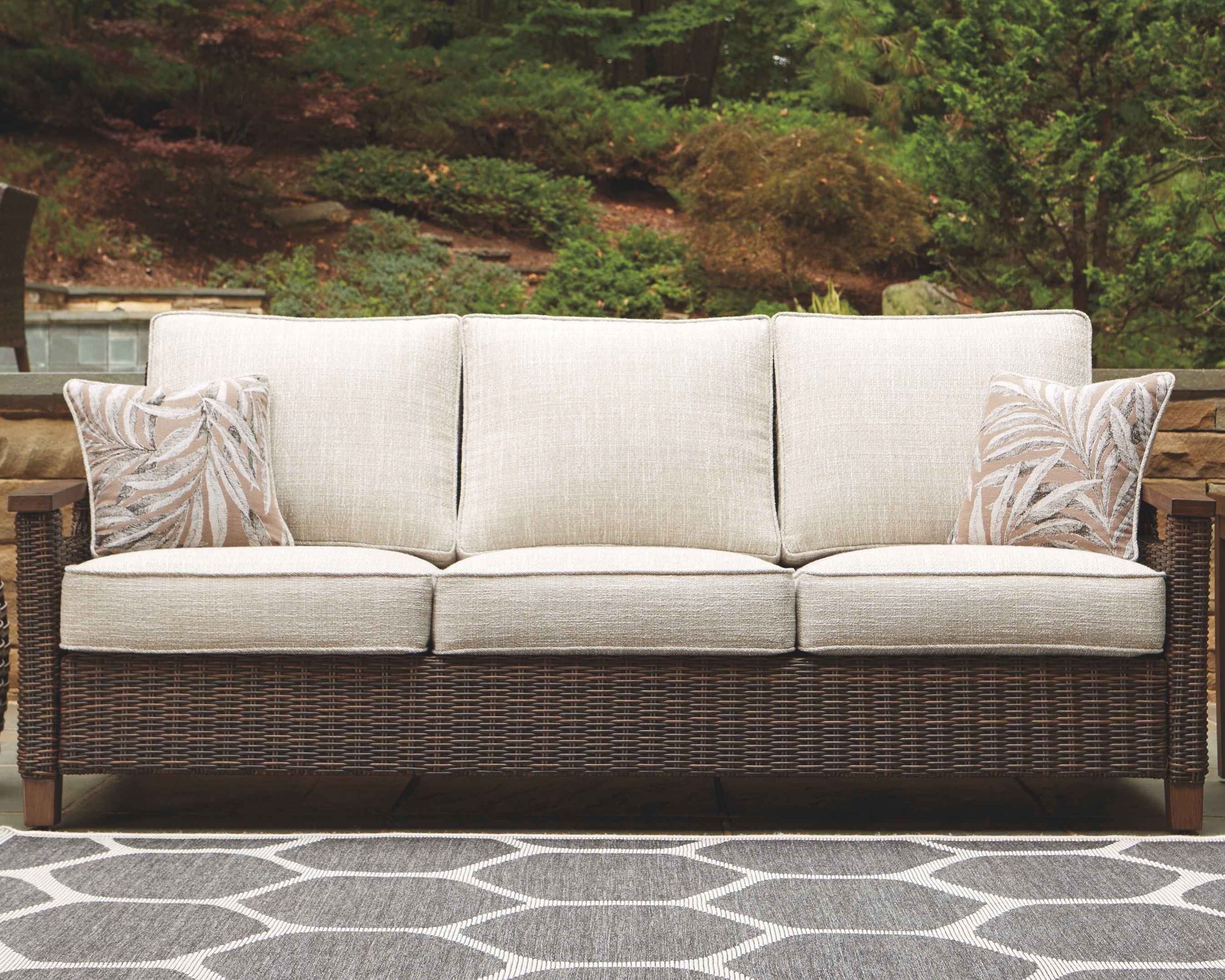 Paradise - Medium Brown - Sofa With Cushion - Premium Sofas from Ashley Furniture - Just $1863.13! Shop now at brett interiors