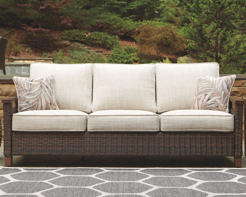Paradise - Medium Brown - Sofa With Cushion - Premium Sofas from Ashley Furniture - Just $1863.13! Shop now at brett interiors