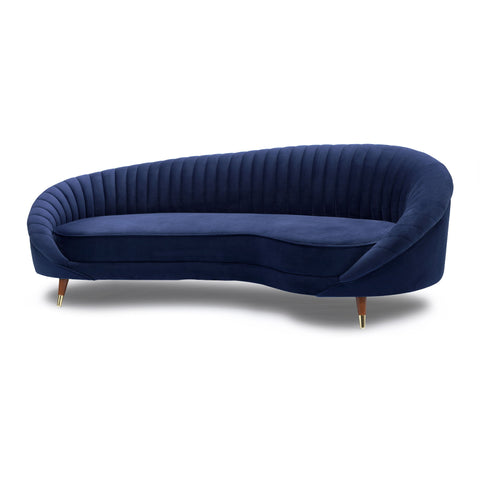 Karisma - Curved Velvet Sofa - Premium Stationary Sofas from Armen Living - Just $1965! Shop now at brett interiors