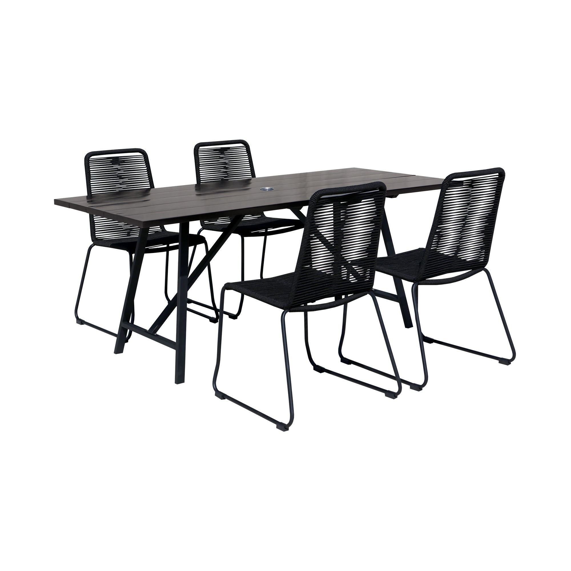 Frinton And Shasta - Dining Set - Premium 5 Piece Outdoor Sets from Armen Living - Just $2252.50! Shop now at brett interiors