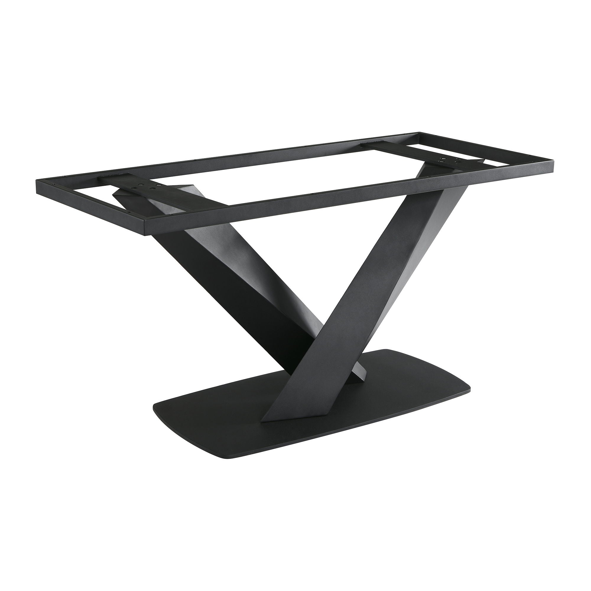 Everett - Contemporary Dining Table - Matte Black / Walnut - Premium Dining Tables from Armen Living - Just $1817.50! Shop now at brett interiors