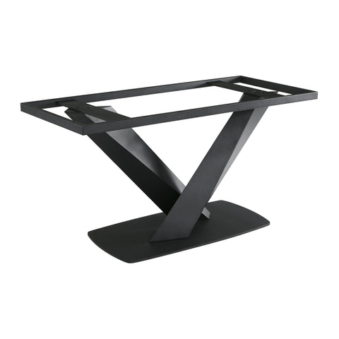 Everett - Contemporary Dining Table - Matte Black / Walnut - Premium Dining Tables from Armen Living - Just $1817.50! Shop now at brett interiors