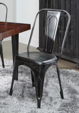 Deacon - Metal Chairs (Set of 2) - Burnished Black Metal - Premium Chair Sets from Coast2Coast Home - Just $1320! Shop now at brett interiors