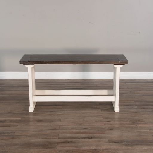 Carriage House - Counter Height Breakfast Nook Set - White / Dark Brown - Premium 4 Piece Dining Room Sets from Sunny Designs - Just $1778! Shop now at brett interiors