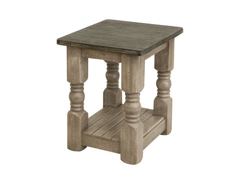 Natural Stone - Chairside Table - Taupe Brown - Premium Chair Side Tables from International Furniture Direct - Just $425! Shop now at brett interiors